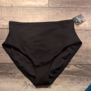 SPANX Classic Black Swimwear Bottom Pique Hi-rise Shaping Cheeky NWT